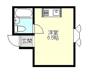 東阪田マンション（2階）間取り